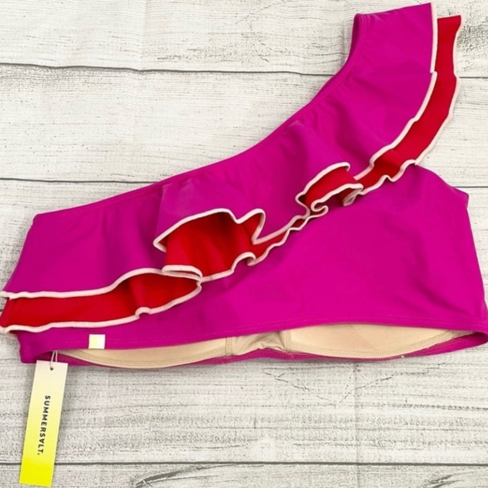 Summersalt Pink Ruffle Bikini Top - Picture 3 of 5